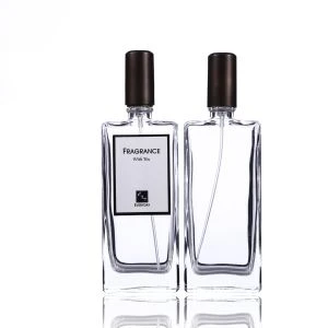 50ml priehľadná sklenená fľaša